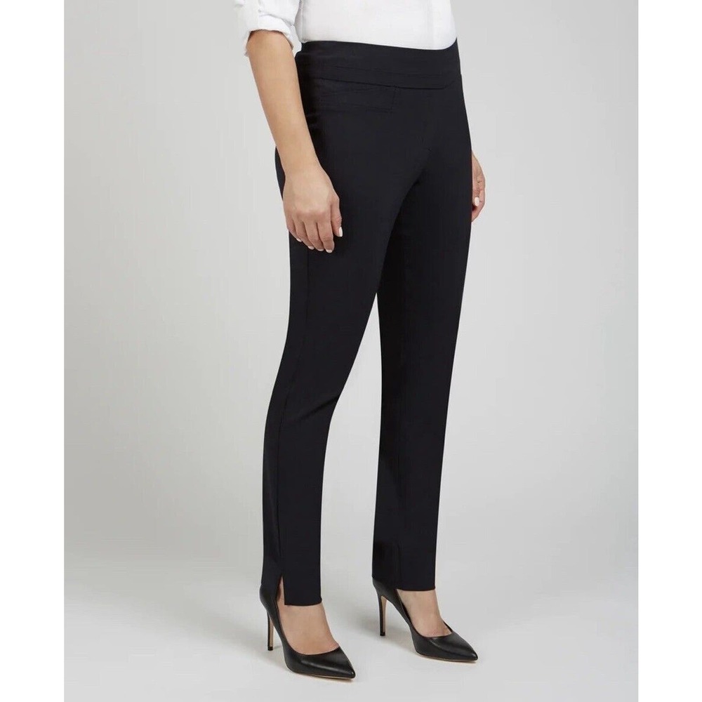 RENUAR Paris Womans Cigarette Skinny Pull-On Stretch Pants 8 Black R1721